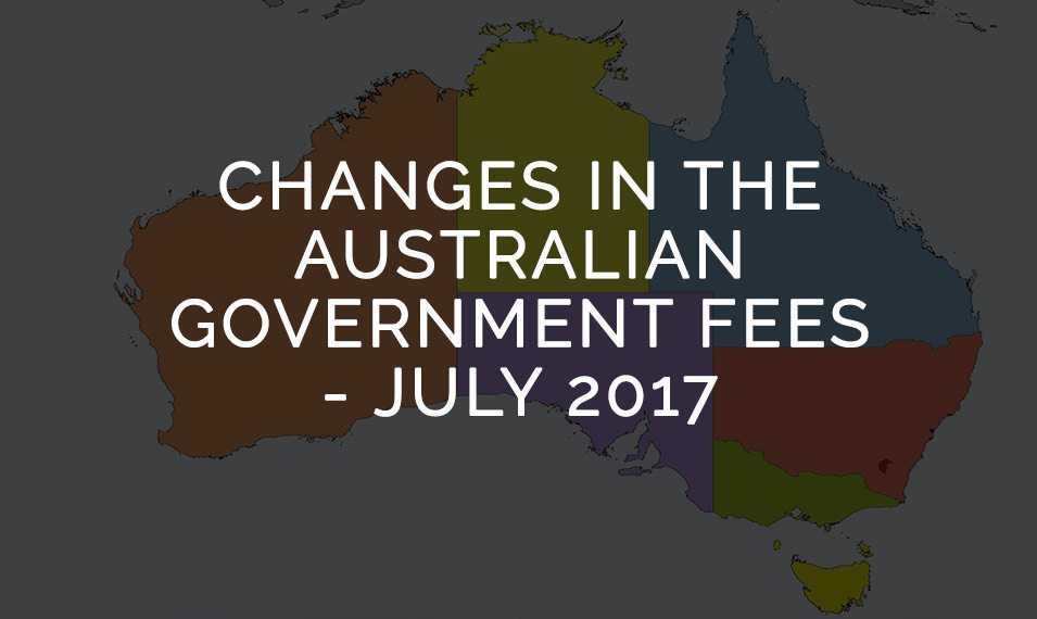 Changes in Government Fees - July 2017 | Hunter Galloway